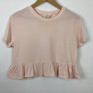 Sky And Sparrow Peplum Top Size Medium